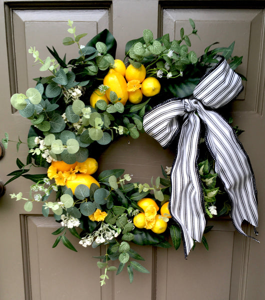 French Country Lemon Wreath