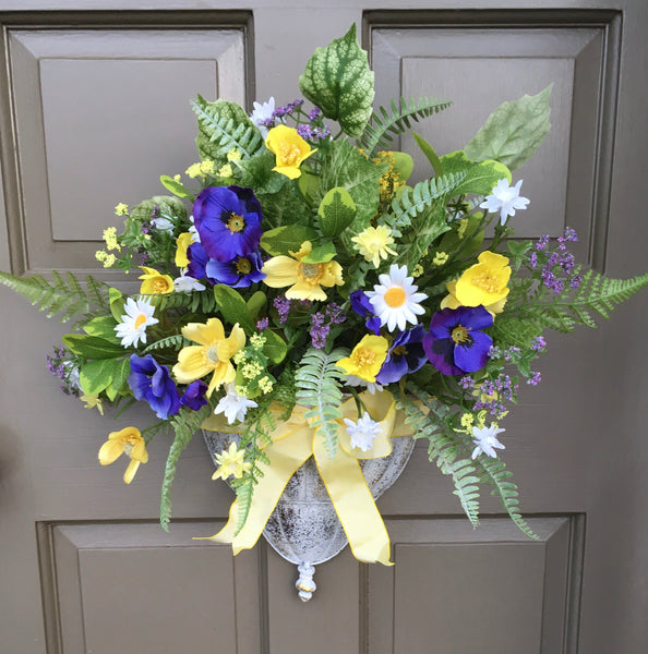 Spring Meadows Door Planter