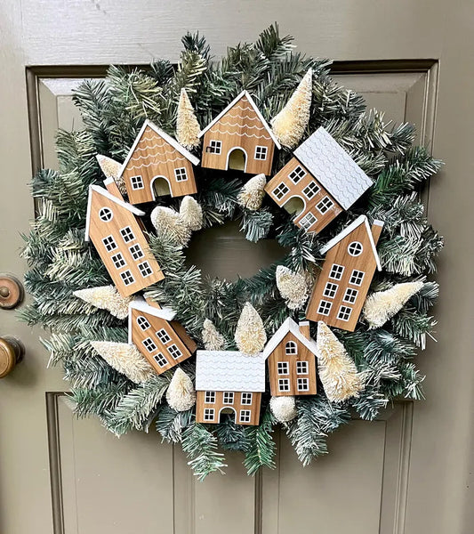 Christmas House Wreath