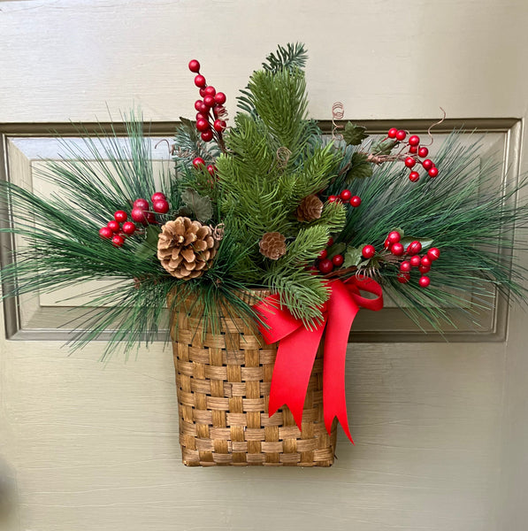 Holiday Door Basket