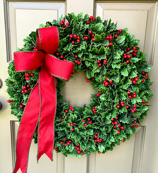 Classic Holly Wreath