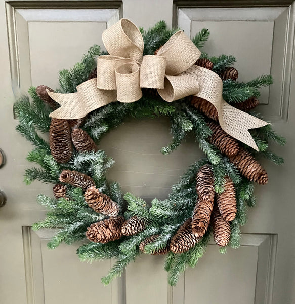 Evergreen & Pine Cone Wreath