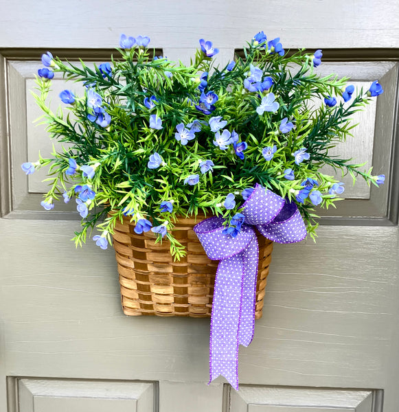 Great Mom's Day Gift! Purple Flower Door Basket