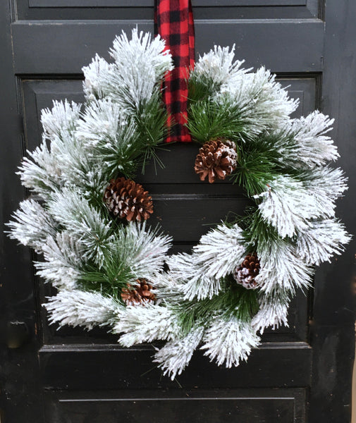 Snowy Pine Wreath