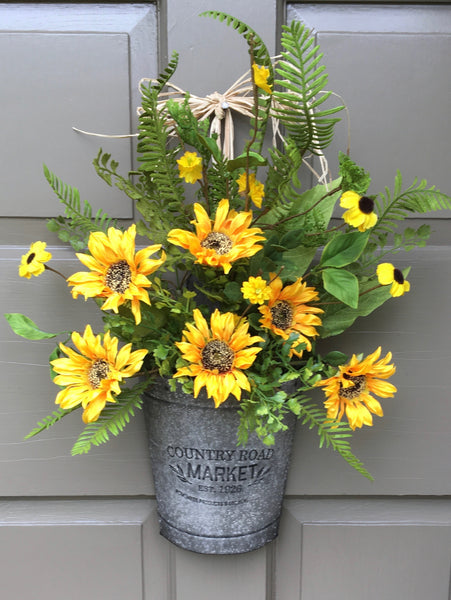 Sunflower Door Planter