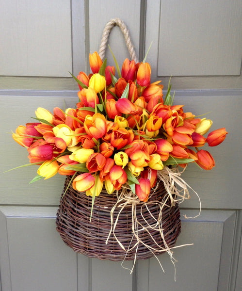 Sunny Tulip Door Basket