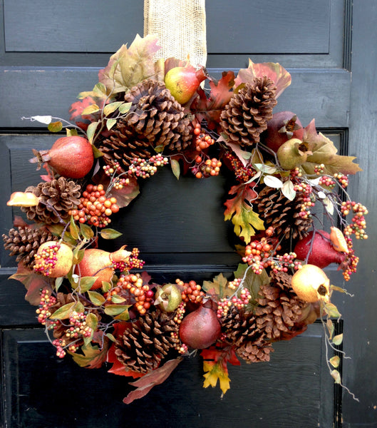 Fall Pomegranate Wreath