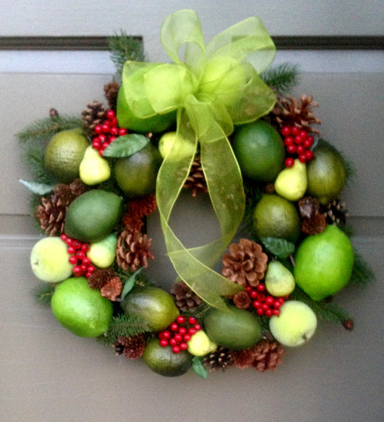 Fruit & Pine Cone Wreath