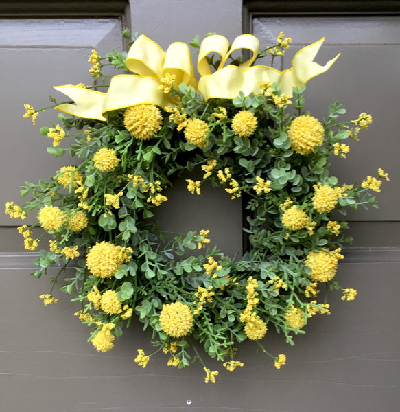 Yellow Garden Wreath-Small