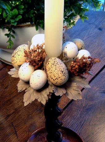 Easter Egg & Wheat Candle Ring