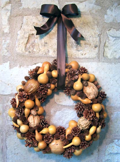 Natural Gourd Wreath