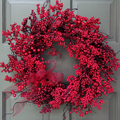 Very Red Berry Wreath