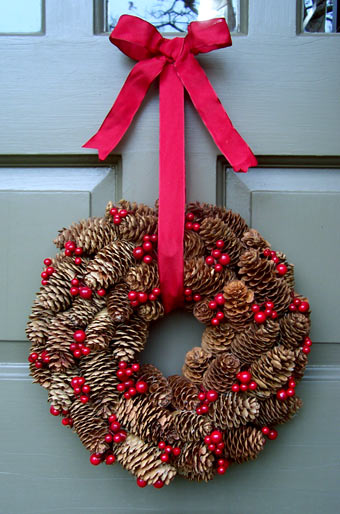 Pine Cone & Berry Wreath