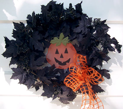 Pumpkin Halloween Wreath